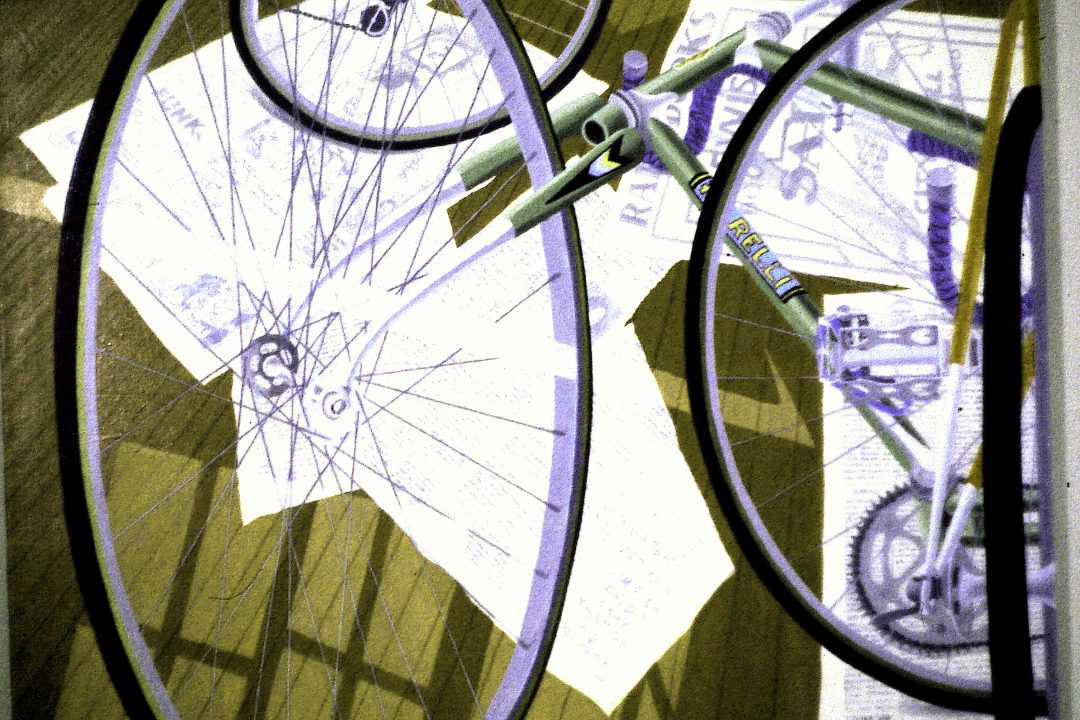 Cyclist and Manuscripts